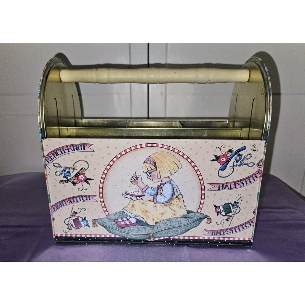 Mary Engelbreit Tinware Caddy for crafts sewing tools or other home organization